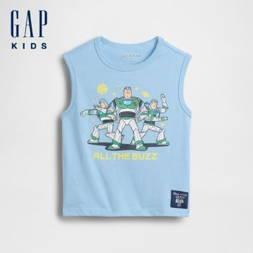 【GAP】Gap × Disney 嬰兒及幼兒背心上衣-藍色(898726)