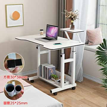 升降電腦桌 升降辦公桌 升降書桌 台式電腦桌 加固型學習桌子床邊桌可移動電腦桌家用升降桌宿舍書桌臥室電腦桌【MJ23619】