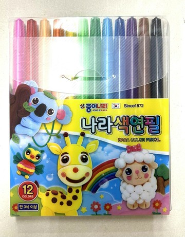 韓國 JONG IE NARA 旋轉蠟筆 (ALU00007) (12色)【APP滿額下單10%點數(單一帳號最高5000點)】1/31止