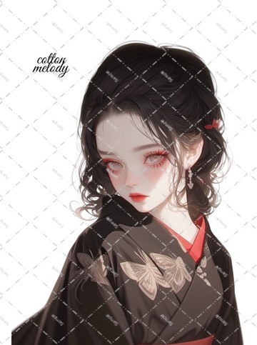 original sticker no.2161 人物貼紙 原創貼紙 原創人物貼紙 裝飾貼紙 cotton melody