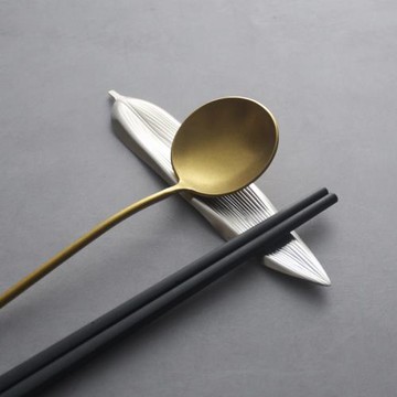 復古INS 酒店筷托筷架筷枕 304不銹鋼筷子托餐具置物筆架擱小擺件