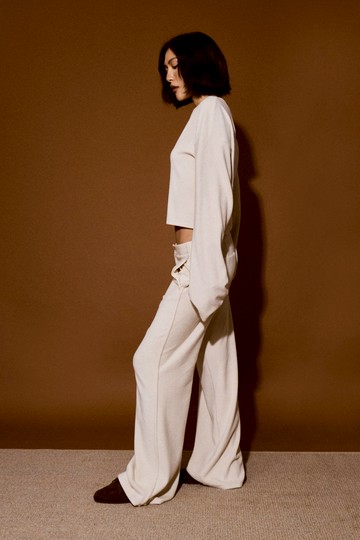 Studio Doe - Doe：Molly 軟彈Q絨細腿褲