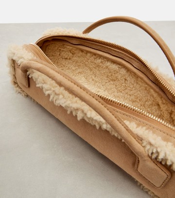 Alaïa Le Teckel suede clutch