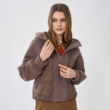 CLL巧玲瓏 羊絨個性帶帽無縫羽絨外套 5247611