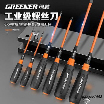 🔥臺灣熱賣⚡️【綠林】螺絲刀十字一字高硬度平口維修改錐家用小型起子工具套裝🎉