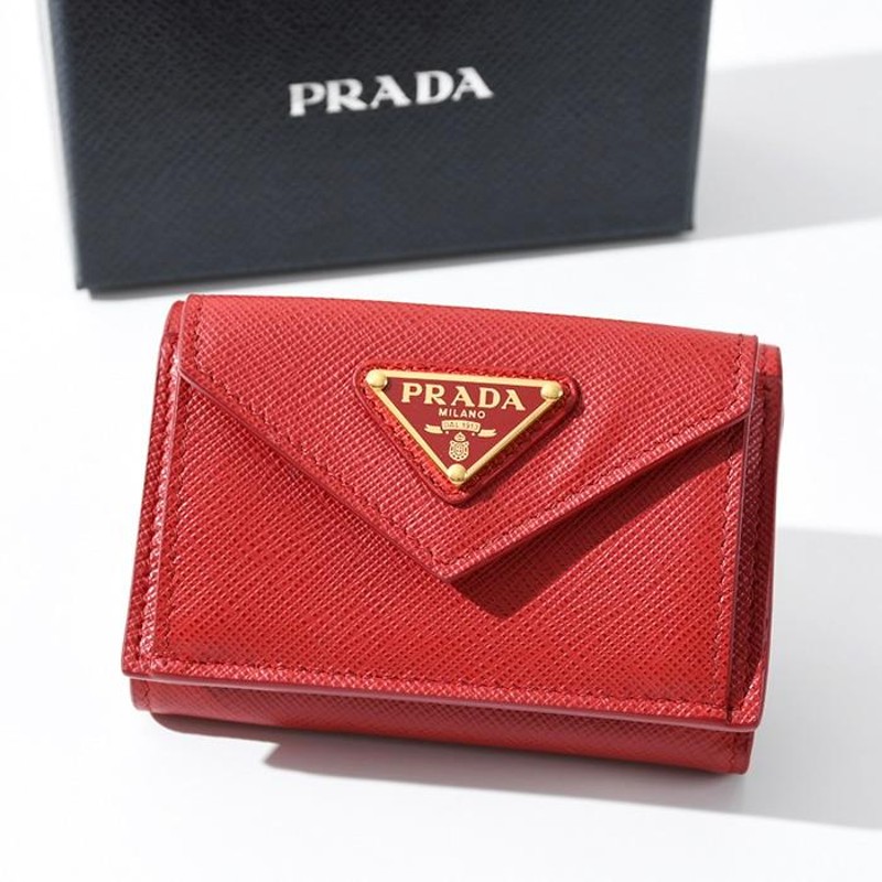 PRADA プラダ 財布 ミニ財布 コンパクト財布 1MH021 QHH レディース