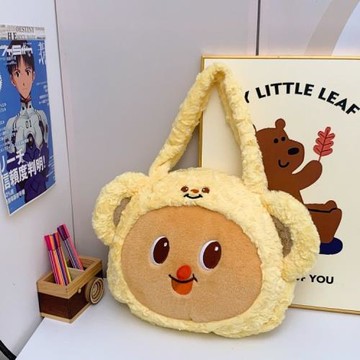 黃油小熊包包女式2025新款斜挎包秋冬小眾洋氣手提包大容量單肩包