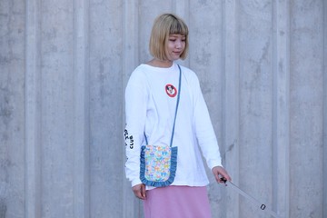 彩色蝴蝶結 花邊斜孭小袋