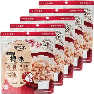 アルファー食品 安心米 おこげ(梅味) 52G ×5個