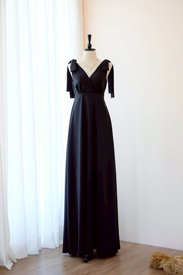 黑色 派對洋裝 雞尾酒會 畢業舞會 返校日 長禮服