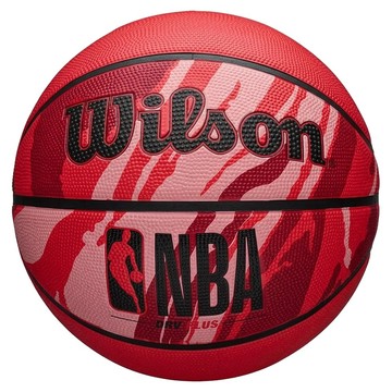 Wilson NBA DRV系列 PLUS 橡膠籃球 紅黑色  1個  7號(75~78cm)  WTB9203XB07
