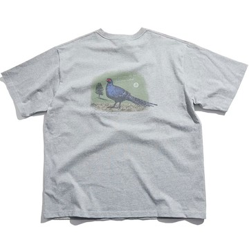 UNDER PEACE 24AW MIKADO PHEASANT / TEE 帝雉 短T (麻灰色)