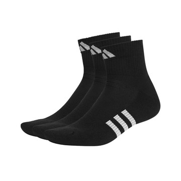 adidas 男女運動短襪-三雙入-襪子 訓練 慢跑 愛迪達 黑白