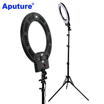Aputure 可調色溫LED環形燈RL-18II-送變壓器燈架臉書FB網路直播主播美容美髮紋鏽補光燈學校教學