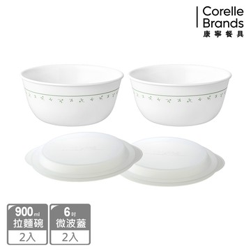 【美國康寧 CORELLE】莓好時光4件式拉麵碗組-D01