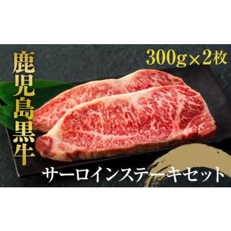 ふるさと納税 鹿児島黒牛　サーロインステーキセット　約６００ｇ（約３００ｇ×２枚） 鹿児島県大崎町