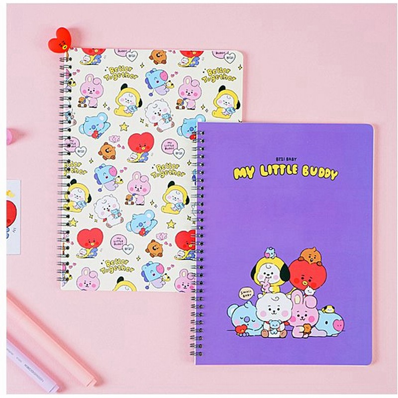 Bt21 My Little Buddy スプリング ノート 韓国文具 文房具 かわいい 防弾少年団 公式 通販 Lineポイント最大0 5 Get Lineショッピング