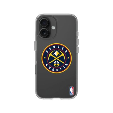 iPhone 16 Clear Case（相機按鈕） 透明 - NBA - Logo-丹佛金塊 Denver Nuggets