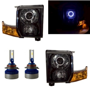 卡嗶車燈 適用於 JEEP Commander 2006-2010 LED 光導光圈 魚眼大燈 台製 現貨