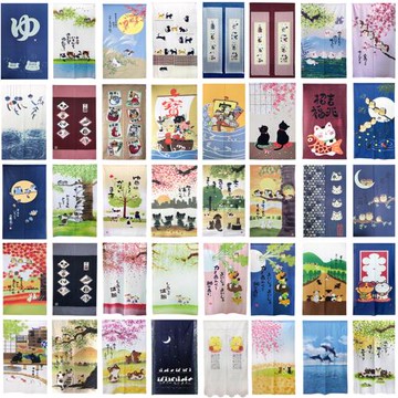 台灣製造日式和風門簾 風水簾 檔煞簾 寬88cm x 長175cm