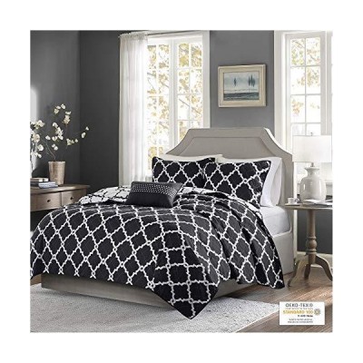 Madison Park マディソンパーク MPE13-244 Coverlet&BEDSPR, Full/Queen, Black