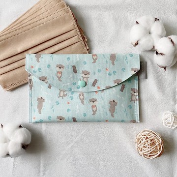 悠游水獺 萬用收納袋 袋中袋 親子口罩收納袋 存摺袋 化妝包