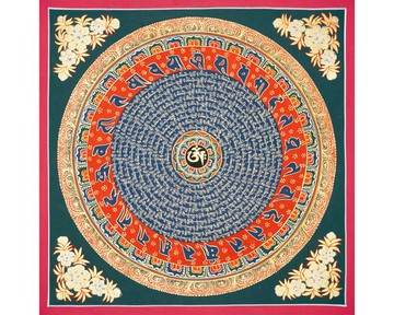 手工真言曼陀羅唐卡 — 祈福與禪修的神聖藝術