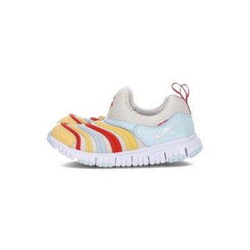 Nike Dynamo Free PS 童鞋 中童 白紅色 運動 麂皮 魔鬼氈 休閒鞋 IQ1137-111