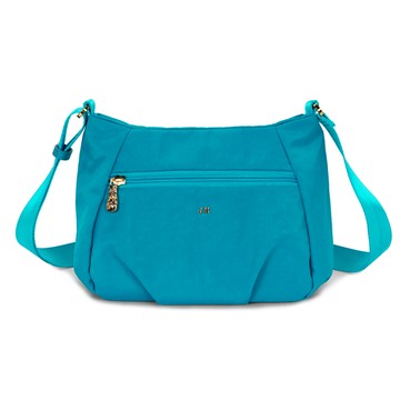 J II 側背包 幻境防潑水斜背包-土耳其藍-7002-16