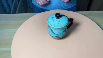 景德鎮茶杯陶瓷帶蓋水杯手繪辦公室個人杯青瓷家用喝水杯子禮品杯