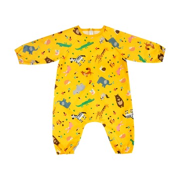 Bunny Kids 幼兒防水連身無接縫美術畫畫衣  M  動物