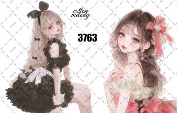 original sticker no.3763 人物貼紙 原創貼紙 原創人物貼紙 裝飾貼紙 cotton melody