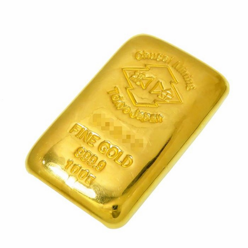 Chugai Mining/中外鉱業 インゴット 100g 純金 K24ゴールド