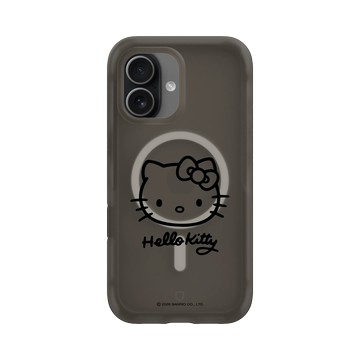 iPhone 17 AirX 本質黑 - 三麗鷗-Hello Kitty - 簡約系列-線條大頭