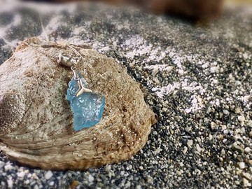 【海洋系列】海•岸海水藍寶925銀大項鏈