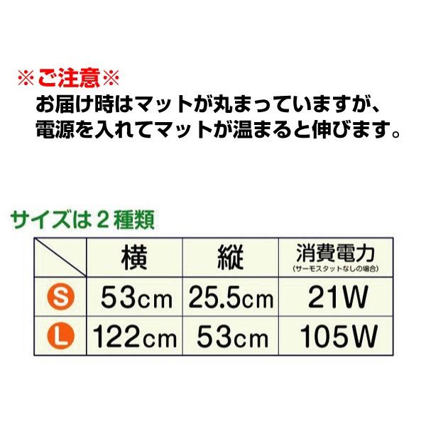 ヒートマット 育苗 植物 保温マットL 1個　発芽マット 育苗器 ヒーターマット 育苗マット 温床 国華園