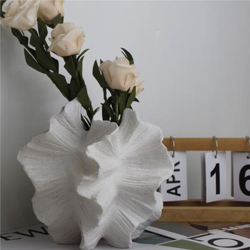 輕奢風家居擺件陶瓷干花裝飾品客廳桌面高級感ins簡約創意插花器