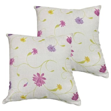 J&N 花語系列抱枕2個裝  45 x 45cm  粉色