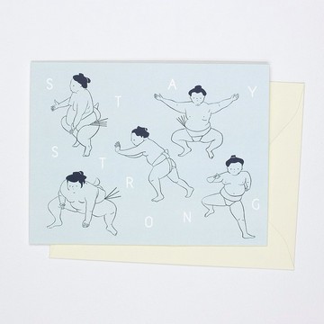 Sumo Stay Strong 祝福卡