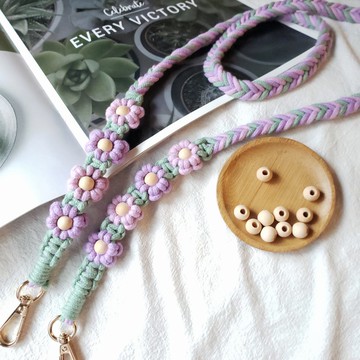 編織花花手機掛繩 固定長度