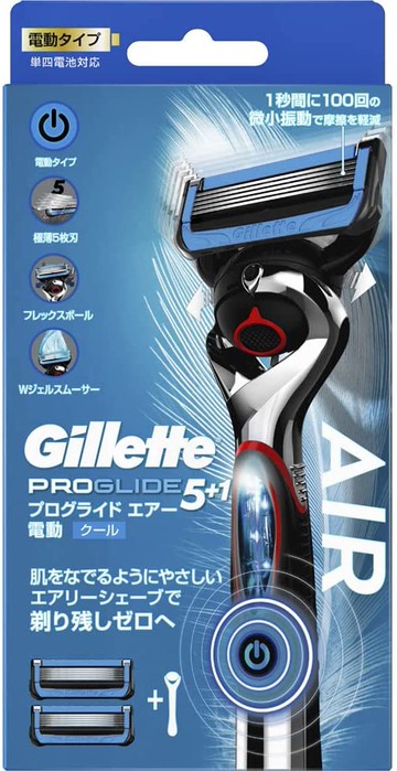 P & G Gillet Proglide Air Electric Type + 2 replacement blades
