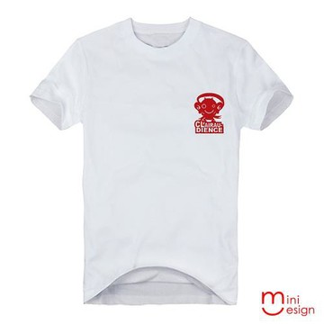 Minidesign-順風耳插畫潮流設計短T 五色