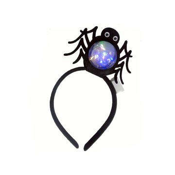 【摩達客】萬聖派對頭飾 萬聖蜘蛛造型圓球燈頭扣
