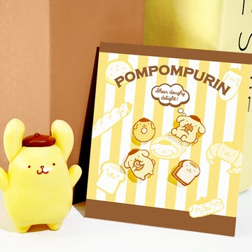 【STORY故事銀飾】PomPomPurin系列-造型耳環組-布丁狗與麵包款