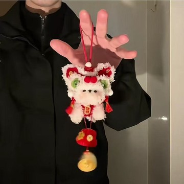 臺灣/🌸手工 DIY 手作 永生花 扭扭棒醒獅招財小狗掛件手工扭扭棒diy材料包春節裝飾品新年diy手工禮物