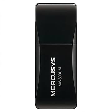 MERCUSYS 水星網路 MW300UM N300 高穩定USB無線網卡 300Mbps傳輸速率 WPS硬體按鍵  1個