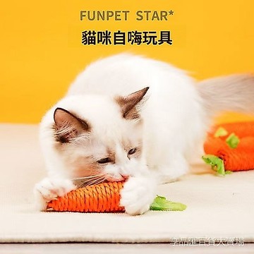 台灣現貨 寵物玩具 胡蘿蔔啃咬玩具 劍麻紙繩 貓咪啃咬玩具 貓咪磨牙 貓咪磨爪 沙沙玩具 響鈴玩具 貓咪玩具