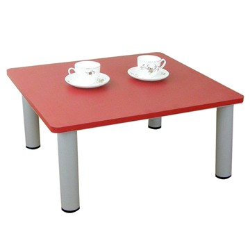 【頂堅】60x60公分-和室桌/矮腳桌/休閒桌(喜氣紅色)三款腳座可選圓形腳