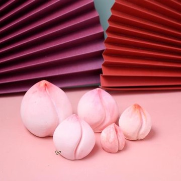 大號小號立體壽桃水蜜桃硅膠模具  巧克力慕斯蛋糕祝壽烘焙模具