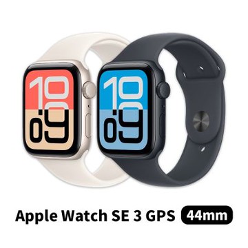 【Apple】Apple Watch SE 3 GPS 44mm 鋁金屬錶殼配運動錶帶
